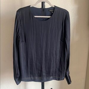 Banana Republic Black Sleek Long Sleeve Blouse